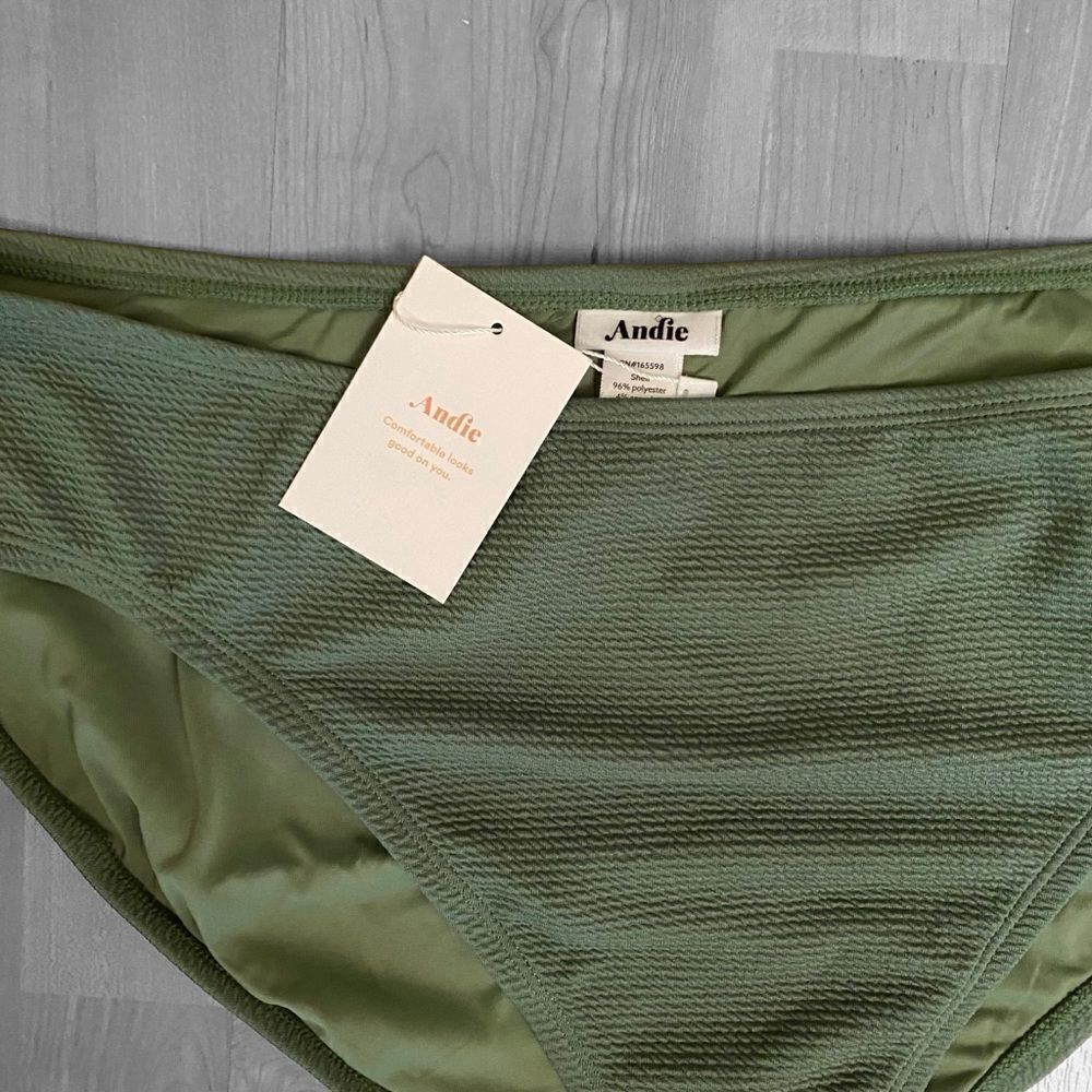 Andie Swimsuit Bikini Bottom Green Size XXL NWT